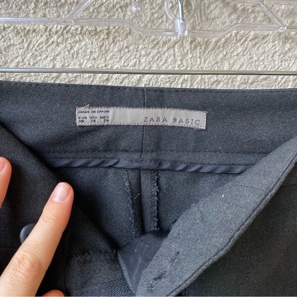 Zara wide leg dark gray dress pants - Picture 2 of 3